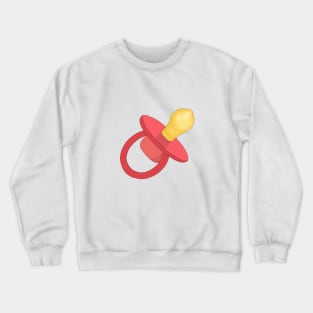 Red Pacifier - Baby Pacifier - Pacifier Crewneck Sweatshirt